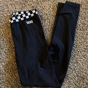 Vans Kids Leggings with Black and Checkered Design